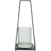 imageDeco 79 Aluminum Pillar Candle Lantern 7quot x 5quot x 14quot Black7 x 5 x 14