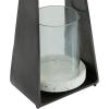 imageDeco 79 Aluminum Pillar Candle Lantern 7quot x 5quot x 14quot Black7 x 5 x 14