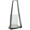 imageDeco 79 Aluminum Pillar Candle Lantern 7quot x 5quot x 14quot Black8 x 5 x 18