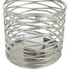 imageDeco 79 Glam Metal Round Candle Holder Set of 3 4quotW 4quotH SilverSilver