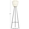 imageDeco 79 White Metal Natural Lantern 55 x 13 x 13 Inches