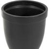 imageDeco 79 Ceramic Living Room Decorative Jars Fluted Urn Shaped Decorative Container with Lid Jar with Lid 11quot x 11quot x 28quot BlackBlack