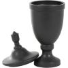 imageDeco 79 Ceramic Living Room Decorative Jars Fluted Urn Shaped Decorative Container with Lid Jar with Lid 11quot x 11quot x 28quot BlackBlack