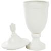 imageDeco 79 Ceramic Living Room Decorative Jars Fluted Urn Shaped Decorative Container with Lid Jar with Lid 11quot x 11quot x 28quot BlackWhite