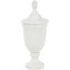 imageDeco 79 Ceramic Living Room Decorative Jars Fluted Urn Shaped Decorative Container with Lid Jar with Lid 11quot x 11quot x 28quot BlackWhite
