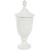 imageDeco 79 Ceramic Living Room Decorative Jars Fluted Urn Shaped Decorative Container with Lid Jar with Lid 11quot x 11quot x 28quot BlackWhite