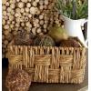 imageDeco 79 Jute Rope Handmade Decorative and Functional Storage Basket Woven Rectangular Basket Organizer with Slit Handles Set of 2 Basket for Storage 16quot 13quotW Brown