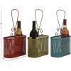 imageDeco 79 Metal Wine Basket 3 Assorted 9 by 16quot