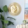 imageDeco 79 Aluminum Metal Decorative Wall Clock Wall Clock for Home Wall Clock for Room 24quot x 2quot x 24quot GoldGold