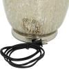 imageDeco 79 Glass Room Table Lamp Accent Lamp with Faux Mercury Glass Finish Lamp 16quot x 16quot x 27quot Silver