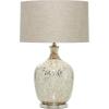 imageDeco 79 Glass Room Table Lamp Accent Lamp with Faux Mercury Glass Finish Lamp 16quot x 16quot x 27quot Silver