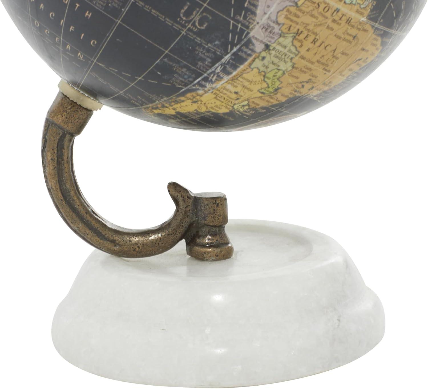 imageDeco 79 Marble Globe with Marble Base 5 x 5 x 8 TealBlack