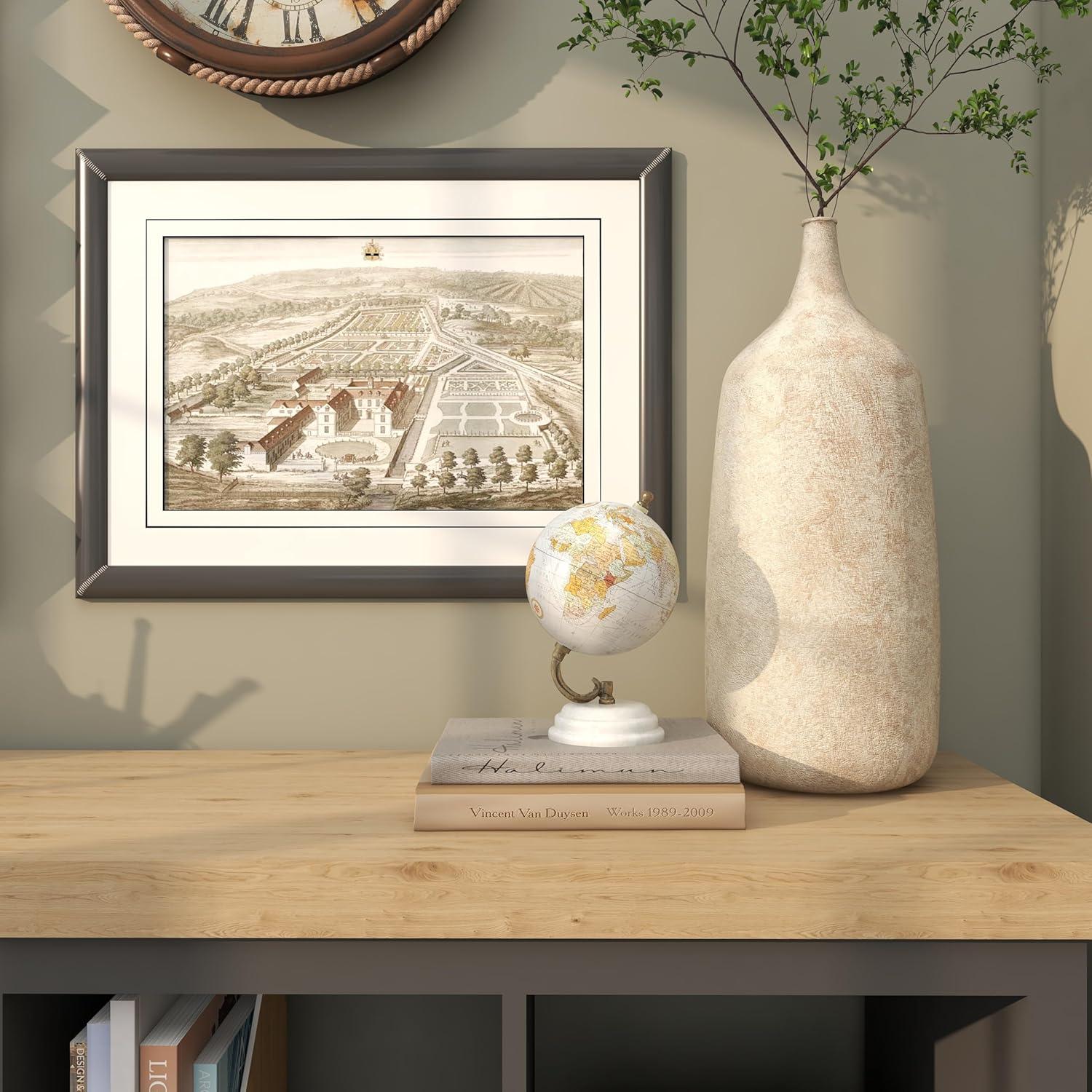 imageDeco 79 Marble Globe with Marble Base 5 x 5 x 8 TealWhite