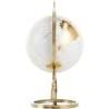 imageDeco 79 Aluminum Metal EducationalGeographic Earth Globe Decorative World Globe with White Center Desk Globe 14quot x 7quot x 15quot GoldCONVENIENTLY SIZED