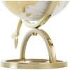 imageDeco 79 Aluminum Metal EducationalGeographic Earth Globe Decorative World Globe with White Center Desk Globe 14quot x 7quot x 15quot GoldCONVENIENTLY SIZED