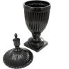 imageDeco 79 Ceramic Living Room Decorative Jars Decorative Container Jar with Lid 12quot x 12quot x 32quot Black