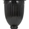 imageDeco 79 Ceramic Living Room Decorative Jars Decorative Container Jar with Lid 12quot x 12quot x 32quot Black