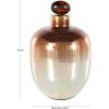 imageDeco 79 Glass Living Room Decorative Jars Speckled Ombre Decorative Container with Oval Top Knob and Gold and Beige Accents Jar with Lid 8quot x 8quot x 13quot Copper8 x 8 x 13