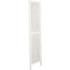 imageDeco 79 Mango Wood Geometric Partition Room Divider Screen Cutout 3 Panel Privacy Screen Room Partition 54quot x 1quot x 72quot White
