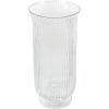 imageDeco 79 Glass Decorative Candle Holder Ribbed Candle Stand Candlestick Holder 6quot x 6quot x 8quot Clear6 x 6 x 13