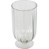imageDeco 79 Glass Decorative Candle Holder Ribbed Candle Stand Candlestick Holder 6quot x 6quot x 8quot Clear61 x 61 x 114