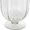 imageDeco 79 Glass Decorative Candle Holder Ribbed Candle Stand Candlestick Holder 6quot x 6quot x 8quot Clear61 x 61 x 114