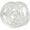 imageDeco 79 Glass Knot Decorative Sculpture Knotted Ball Home Decor Statues Set of 3 Accent Figurines 5quot 4quot 4quotW BlackClear