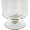 imageDeco 79 Glass Ribbed Fluted Candle Holder with Elevated Base 6quot x 6quot x 14quot Clear6 x 6 x 127