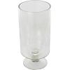 imageDeco 79 Glass Ribbed Fluted Candle Holder with Elevated Base 6quot x 6quot x 14quot Clear6 x 6 x 127