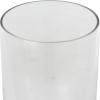 imageDeco 79 Glass Ribbed Fluted Candle Holder with Elevated Base 6quot x 6quot x 14quot Clear6 x 6 x 127