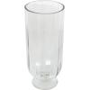 imageDeco 79 Glass Ribbed Fluted Candle Holder with Elevated Base 6quot x 6quot x 14quot Clear6 x 6 x 14