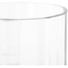imageDeco 79 Glass Ribbed Fluted Candle Holder with Elevated Base 6quot x 6quot x 14quot Clear6 x 6 x 14