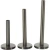 imageDeco 79 Metal Decorative Candle Holder Slim Minimalistic Candle Stand with Tapered Bases Set of 2 Candlestick Holder 15quot 12quot H BlackBlack