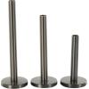 imageDeco 79 Metal Decorative Candle Holder Slim Minimalistic Candle Stand with Tapered Bases Set of 2 Candlestick Holder 15quot 12quot H BlackBlack