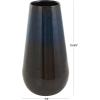 imageDeco 79 Metal Decorative Vase Ombre Centerpiece Vase with Brown Accents Flower Vase for Home Decoration 8quot x 8quot x 16quot BlueCONVENIENTLY SIZED