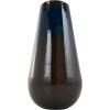 imageDeco 79 Metal Decorative Vase Ombre Centerpiece Vase with Brown Accents Flower Vase for Home Decoration 8quot x 8quot x 16quot BlueCONVENIENTLY SIZED