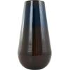 imageDeco 79 Metal Decorative Vase Ombre Centerpiece Vase with Brown Accents Flower Vase for Home Decoration 8quot x 8quot x 16quot BlueCONVENIENTLY SIZED
