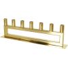 imageDeco 79 Stainless Steel Metal 7 Candle Candelabra with Rectangular Frame 22quot x 3quot x 6quot Gold