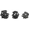 imageDeco 79 Glass Knot Decorative Sculpture Knotted Ball Home Decor Statues Set of 3 Accent Figurines 5quot 4quot 4quotW BlackBlack
