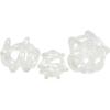 imageDeco 79 Glass Knot Decorative Sculpture Knotted Ball Home Decor Statues Set of 3 Accent Figurines 5quot 4quot 4quotW BlackClear