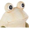 imageDeco 79 Magnesium Oxide Frog Decorative Garden Sculpture Sitting Garden Statue with Brown and Green Accents Outdoor Sculpture 11quot x 9quot x 14quot Cream