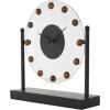 imageDeco 79 Metal Acrylic Face Clock with Wood Ball Accents 11quot x 3quot x 11quot BlackBlack