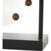 imageDeco 79 Metal Acrylic Face Clock with Wood Ball Accents 11quot x 3quot x 11quot BlackBlack