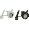 imageDeco 79 Metal Bike Clock Set of 2 12quotW 8quotH Multi ColoredBlackWhite