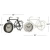 imageDeco 79 Metal Bike Clock Set of 2 12quotW 8quotH Multi ColoredBlackWhite