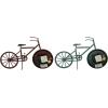 imageDeco 79 Metal Bike Clock Set of 2 12quotW 8quotH Multi ColoredMulti Colored