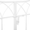imageDeco 79 Metal Indoor Outdoor Arched Gate Garden Arbor with Lattice Work Sides 55quot x 14quot x 86quot BlackWhite