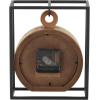 imageDeco 79 Metal Suspended Clock with Black Frame 7quot x 3quot x 9quot Brown