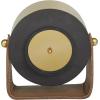 imageDeco 79 Stainless Steel Metal Clock with Leather Stand 7quot x 4quot x 7quot GoldGold