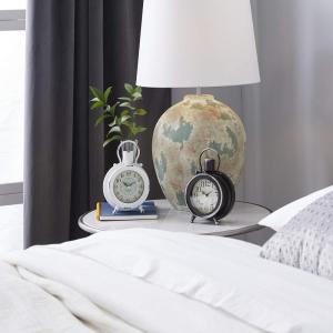 imageDeco 79 Metal Bike Clock Set of 2 12quotW 8quotH Multi ColoredBlackWhite